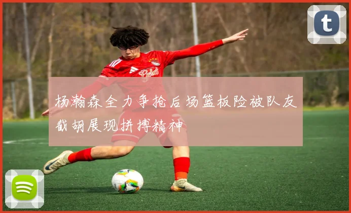 杨瀚森全力争抢后场篮板险被队友截胡展现拼搏精神